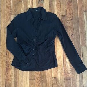 Tahari Elegant Black Shirt